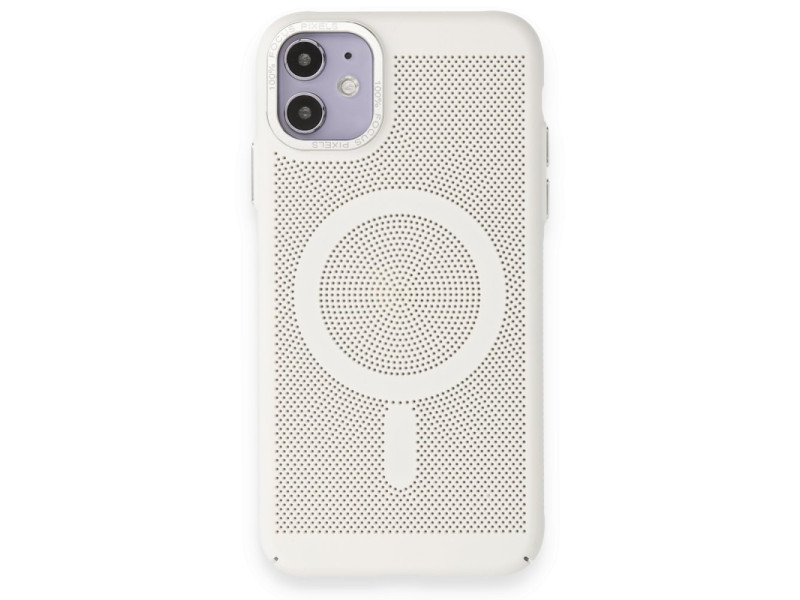 Newface iPhone 11 Kılıf Plüton Magneticsafe Kapak - Beyaz