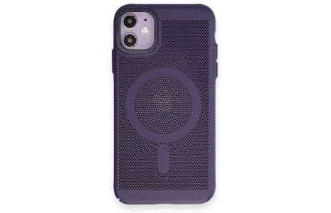 Newface iPhone 11 Kılıf Plüton Magneticsafe Kapak - Derin Mor
