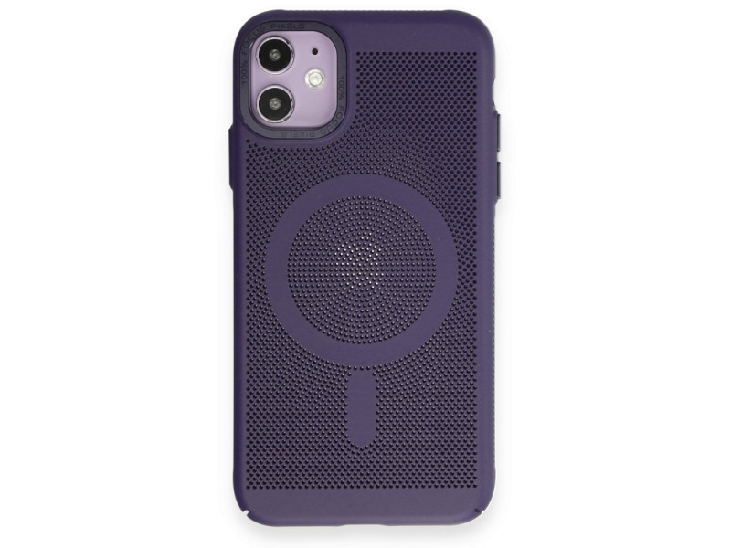 Newface iPhone 11 Kılıf Plüton Magneticsafe Kapak - Derin Mor