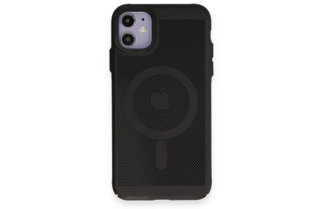 Newface iPhone 11 Kılıf Plüton Magneticsafe Kapak - Siyah