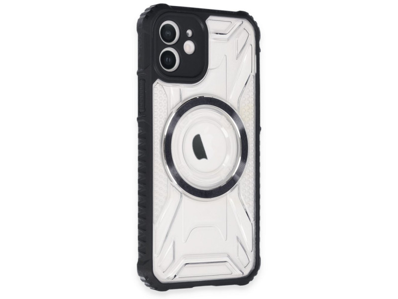 Newface iPhone 11 Kılıf Prag Magneticsafe Kapak - Siyah