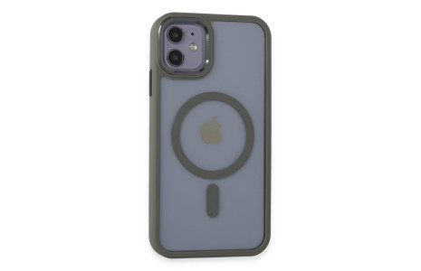 Newface iPhone 11 Kılıf Room Magneticsafe Silikon - Gri