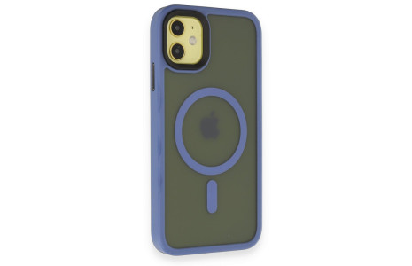 Newface iPhone 11 Kılıf Trex Magneticsafe Kapak - Sierra Blue