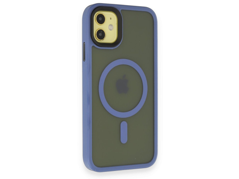Newface iPhone 11 Kılıf Trex Magneticsafe Kapak - Sierra Blue