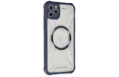 Newface iPhone 11 Pro Kılıf Prag Magneticsafe Kapak - Lacivert