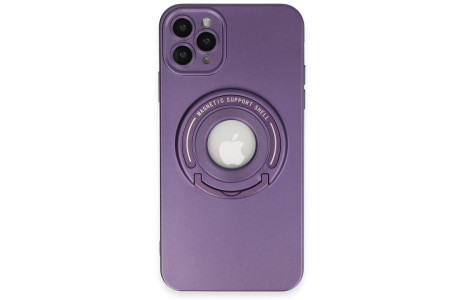 Newface iPhone 11 Pro Max Kılıf Lukka Magneticsafe Kapak - Derin Mor