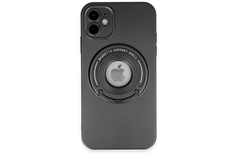 Newface iPhone 12 Kılıf Lukka Magneticsafe Kapak - Siyah