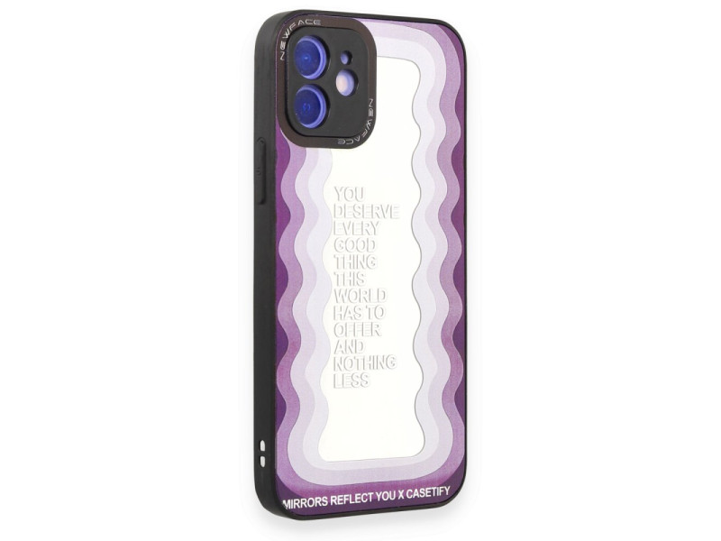 Newface iPhone 12 Kılıf Mirror Desenli Kapak - Mirror - 5