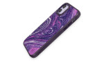Newface iPhone 12 Kılıf Moda Simli Kapak - Derin Mor