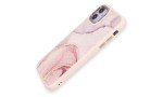 Newface iPhone 12 Kılıf Moda Simli Kapak - Rose