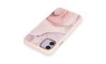 Newface iPhone 12 Kılıf Moda Simli Kapak - Rose