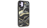 Newface iPhone 12 Kılıf Moda Simli Kapak - Siyah