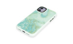 Newface iPhone 12 Kılıf Moda Simli Kapak - Yeşil