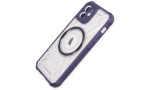 Newface iPhone 12 Kılıf Prag Magneticsafe Kapak - Derin Mor