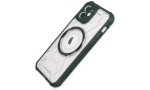 Newface iPhone 12 Kılıf Prag Magneticsafe Kapak - Koyu Yeşil