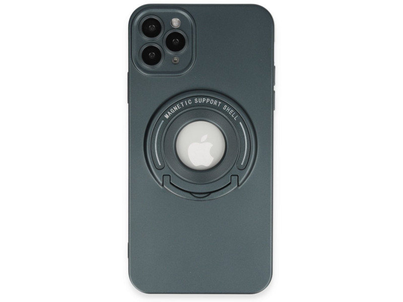 Newface iPhone 12 Pro Kılıf Lukka Magneticsafe Kapak - Koyu Yeşil