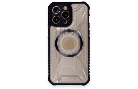Newface iPhone 12 Pro Max Kılıf Prag Magneticsafe Kapak - Siyah