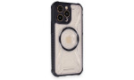 Newface iPhone 12 Pro Max Kılıf Prag Magneticsafe Kapak - Siyah