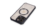 Newface iPhone 12 Pro Max Kılıf Prag Magneticsafe Kapak - Siyah