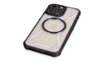 Newface iPhone 12 Pro Max Kılıf Prag Magneticsafe Kapak - Siyah