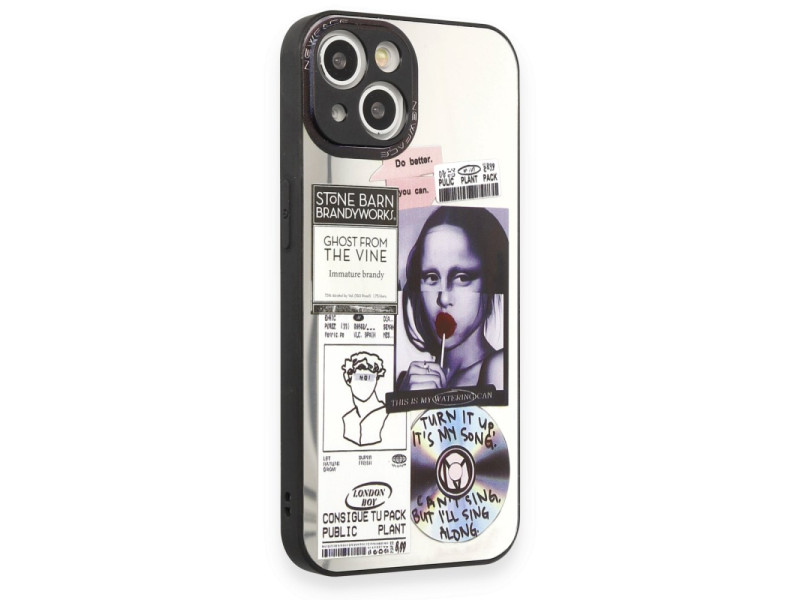 Newface iPhone 13 Kılıf Mirror Desenli Kapak - Mirror - 2