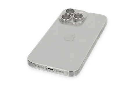 Newface iPhone 13 Pro Max Kılıf Luko Lens Silikon - Gümüş