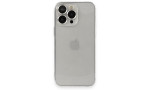 Newface iPhone 13 Pro Max Kılıf Luko Lens Silikon - Gümüş