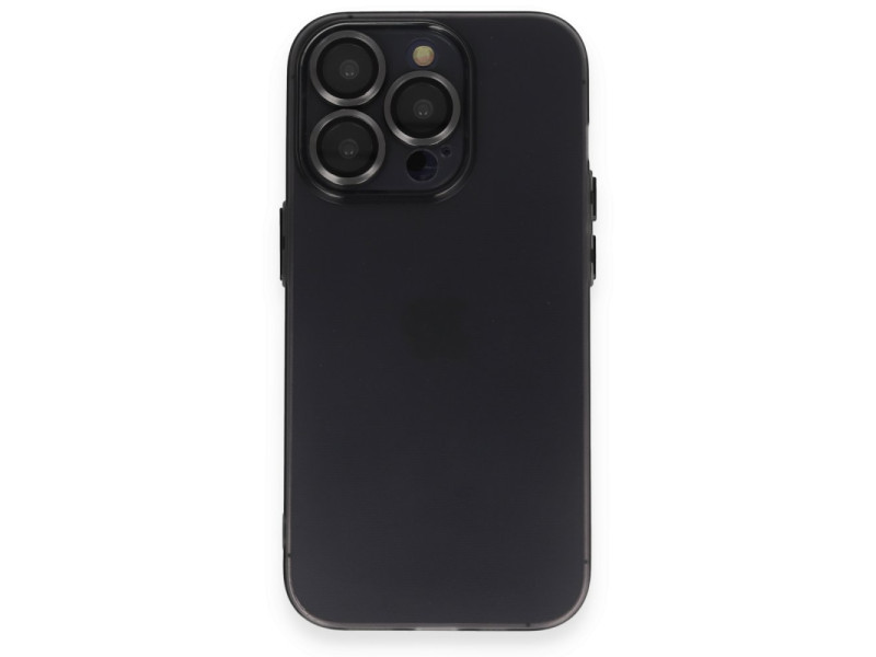 Newface iPhone 13 Pro Max Kılıf Luko Lens Silikon - Siyah