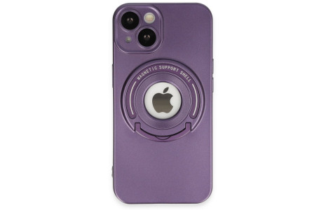 Newface iPhone 14 Kılıf Lukka Magneticsafe Kapak - Derin Mor