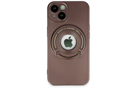 Newface iPhone 14 Kılıf Lukka Magneticsafe Kapak - Kahverengi