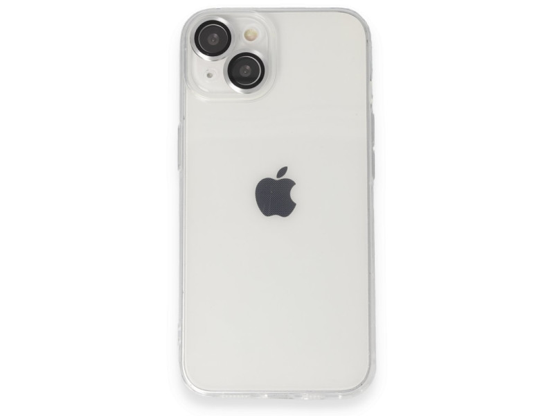 Newface iPhone 14 Kılıf Luko Lens Silikon - Gümüş