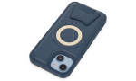 Newface iPhone 14 Kılıf Merkür Magneticsafe Standlı Kapak - Lacivert