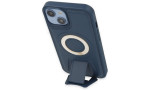 Newface iPhone 14 Kılıf Merkür Magneticsafe Standlı Kapak - Lacivert