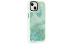 Newface iPhone 14 Kılıf Moda Simli Kapak - Yeşil