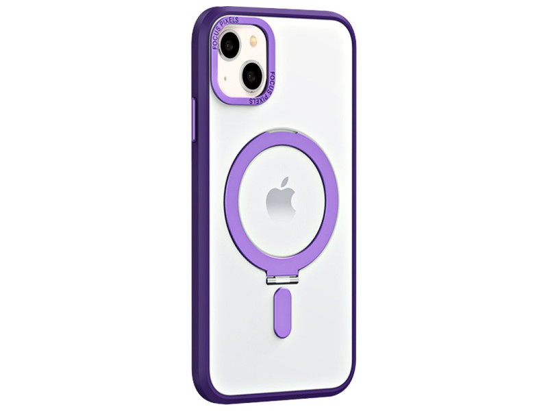 Newface iPhone 14 Kılıf Mudo Mat Magneticsafe Kapak - Derin Mor
