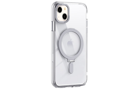 Newface iPhone 14 Kılıf Mudo Mat Magneticsafe Kapak - Şeffaf