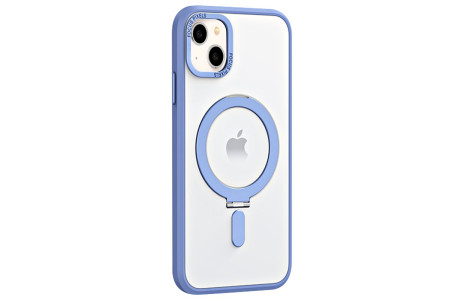 Newface iPhone 14 Kılıf Mudo Mat Magneticsafe Kapak - Sierra Blue
