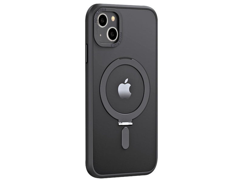 Newface iPhone 14 Kılıf Mudo Mat Magneticsafe Kapak - Siyah