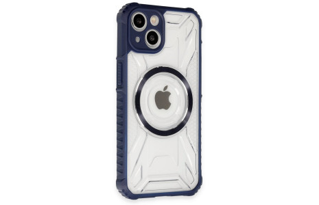 Newface iPhone 14 Kılıf Prag Magneticsafe Kapak - Lacivert