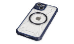 Newface iPhone 14 Kılıf Prag Magneticsafe Kapak - Lacivert