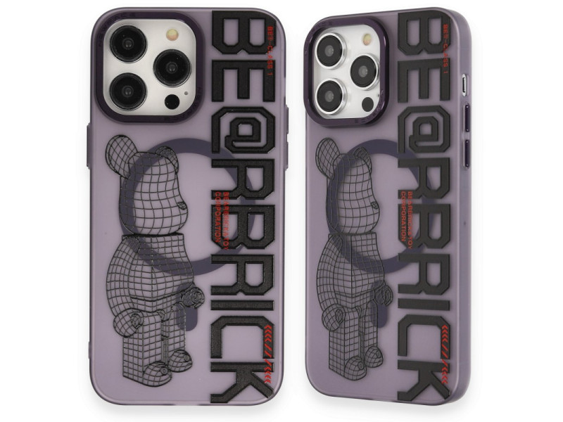 Newface iPhone 14 Pro Kılıf Apollo Magneticsafe Desenli Kapak - Apollo Mor - 4