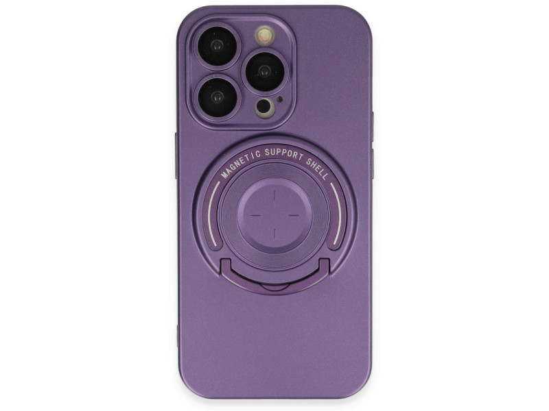 Newface iPhone 14 Pro Kılıf Lukka Magneticsafe Kapak - Derin Mor