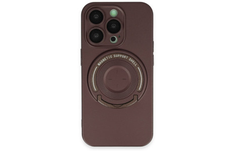 Newface iPhone 14 Pro Kılıf Lukka Magneticsafe Kapak - Kahverengi