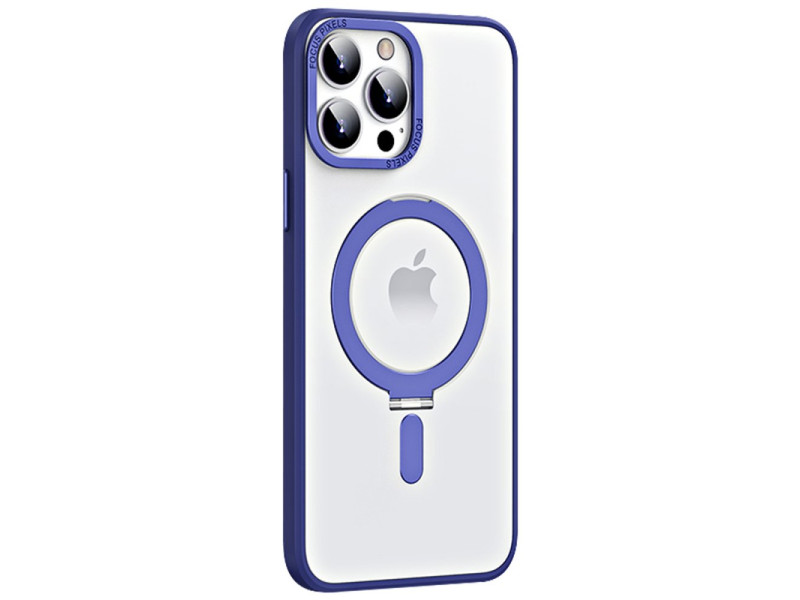 Newface iPhone 14 Pro Kılıf Mudo Mat Magneticsafe Kapak - Lacivert