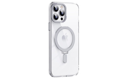 Newface iPhone 14 Pro Kılıf Mudo Mat Magneticsafe Kapak - Şeffaf
