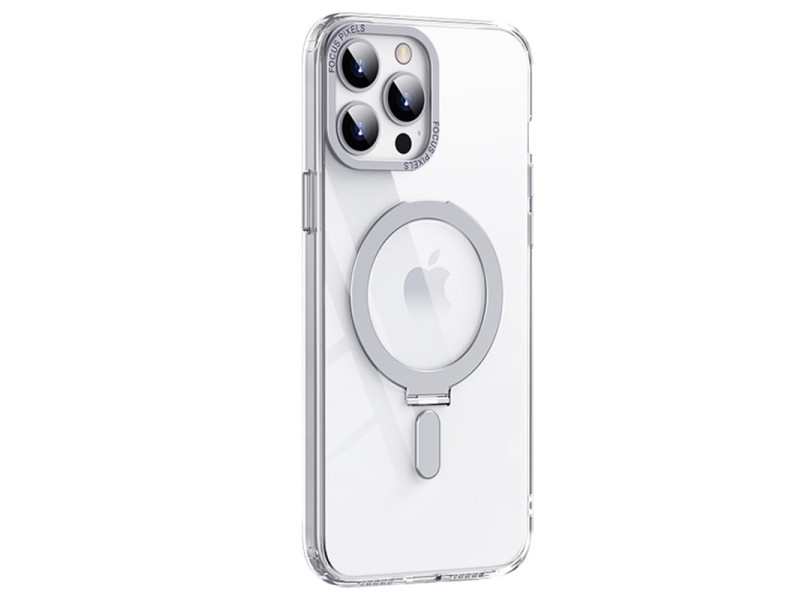 Newface iPhone 14 Pro Kılıf Mudo Mat Magneticsafe Kapak - Şeffaf