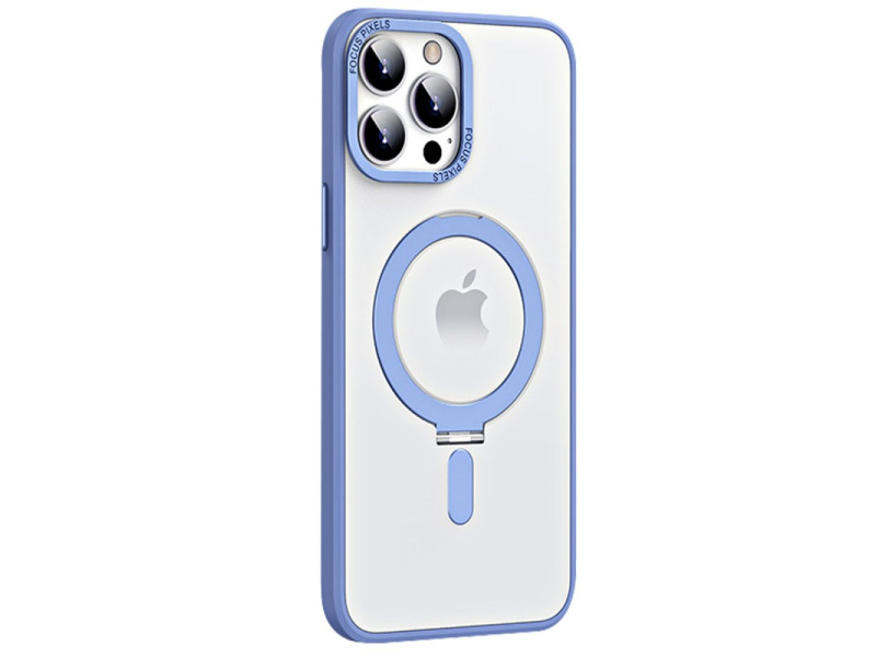 Newface iPhone 14 Pro Kılıf Mudo Mat Magneticsafe Kapak - Sierra Blue