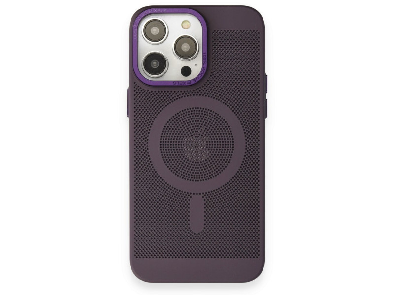 Newface iPhone 14 Pro Kılıf Plüton Magneticsafe Kapak - Derin Mor