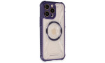Newface iPhone 14 Pro Kılıf Prag Magneticsafe Kapak - Derin Mor