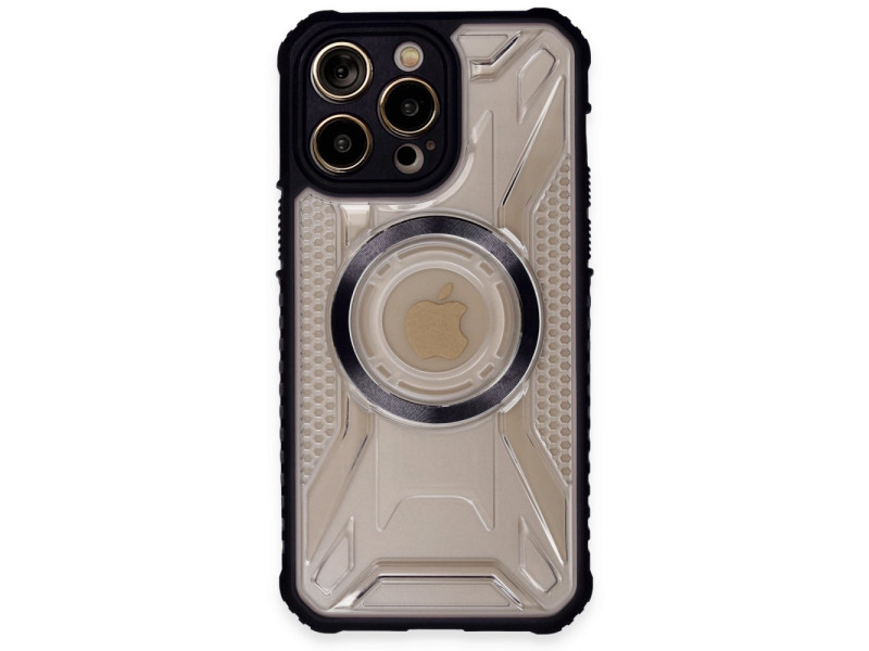 Newface iPhone 14 Pro Kılıf Prag Magneticsafe Kapak - Siyah